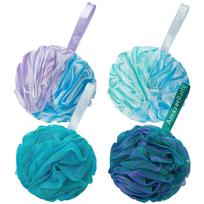 Kempinė-kempinė 75g/vnt., Šveičianti maudymosi kempinė kūno šveitiklis - Loofa 4 gėlių spalvų rinkinys