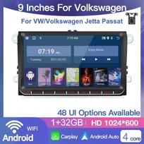 9 colių Android Carplay automobilių multimedijos grotuvas skirtas VW/Volkswagen/Golf/Polo/Tiguan/Passat/B7/B6/Seat/Leon/Skoda/Octavia Radio GPS Navigation 1+32GB