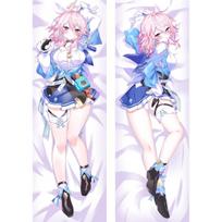 Honkai Star Rail Kovo 7 d. Cosplay Dakimakura Apkabinantis kūno pagalvės užvalkalas Anime Otaku pagalvės užvalkalas Žaidimas Metimo pagalvėlės užvalkalas Lovos dekoras 120x40cm Pillowcase