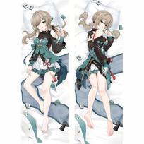 Anime Qingque Cosplay Kūną apkabinantis pagalvės užvalkalas Honkai: Star Rail Dakimakura užvalkalas Kostiumas Otaku Mesti pagalvės užvalkalas Pagalvės užvalkalas 40x120cm Peachskin gray