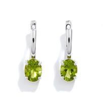 925 Sterling Silver Natural Peridot Paprasti ir elegantiški auskarai su užsegimu moterims, prabangūs papuošalai, dovana m sidabras