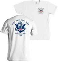 Us Coast Guard Flag Uscg Seal Front And Back Unisex T-shirts S