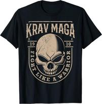 Skull Krav Maga Warrior Combat And Self Defense Unisex T-Shirt S