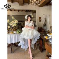 Prancūziško stiliaus Elegantiška Elegantiška priglundanti princesiška suknelė Vienspalvė lankelis liekninanti Ponte suknelė vakarėliui S smėlis