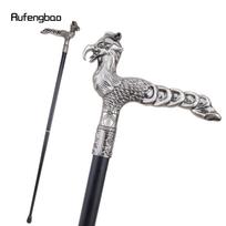 Sidabrinė Phoenix Long Tail vaikščiojimo lazda, madinga vaikščiojimo lazda Gentleman Luxury Crosier Knob vaikščiojimo lazda 93 cm