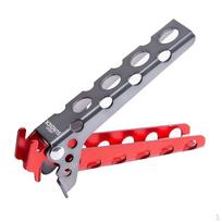 Aluminum Pot Lifter Anti-scald Handle for Cookware Red+Gray gray