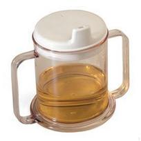 Plačios rankenos puodelis su dangteliu 10 uncijų „Sippy“ puodelio gėrimo priemonė