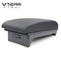 Vtear „Mitsubishi Xpander“ porankiui automobilio interjero aksesuarai USB porankis laikymo dėžutė centrinės konsolės stiliaus dekoratyvinis dangtelis For Xpander black gray