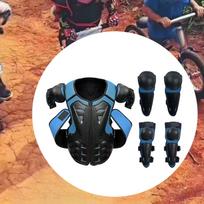 Vaikiška purvo motociklo apranga Motociklo važiavimo apsauginė kelio blauzdos apsauga Apsauginis kostiumas Pilnas
