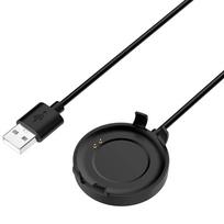 CXB07 „Ticwatch GTk“ laikrodžio įkroviklis Magnetinis įkrovimas, skirtas „Mobvoi Ticwatch-GTk“ išmaniojo laikrodžio USB įkrovimo laidas 1 M laido pagrindo laikiklis for Ticwatch GTk juoda