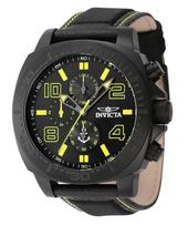Invicta Ocean Voyage Chronograph Nailono dirželis juodas kvarcinis ciferblatas INV46287 vyriškas laikrodis juoda