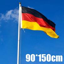 Nauja 90*150cm 3*5 pėdų Vokietijos vėliava Didelė Vokietijos nacionalinė vėliava su kilpomis pakabinimui