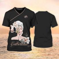Women's T Shirt Massage Therapist 3d Print Tees Tops Beauty Salon Therapy Apparel Clothes Fashion Casual Round Neck Clothes 2023 XL