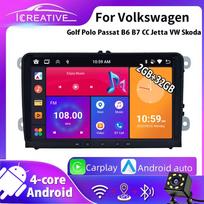 2+32GB 9  Android Carplay automobilių multimedijos grotuvas skirtas VW/Volkswagen/Golf/Polo/Tiguan/Passat/B7/B6/Seat/Leon/Skoda/Octavia Radio GPS navigacijai