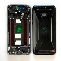 5,99 colio, skirtas „Xiaomi Black Shark Back“ baterijos dangtelis + fotoaparato rėmelis, objektyvas Blackshark SKR-H0 SKR-A0 galinis korpusas + šoniniai raktai juoda
