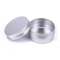 50 vnt 50 ml aliuminio indelis 50 g aliuminio skardinis indelis sidabro spalvos