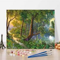 Rankomis tapytas skaitmeninis aliejinis paveikslas Namų dekoravimas Drobės skaičiai Aliejinė tapyba „Pasidaryk pats“ Tapyba pagal skaičius 40x50cm no frame