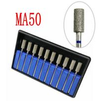 10pcs/Set Dental Diamond Point Polisher Dental HP Diamond Burs HP Rotary Bur Set Dental Lab 2.35mm Shank Drill MA50