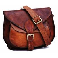 Krepšys Odinis Vintage Pečių Piniginė Ruda Rankinė Messenger Moteriška rankų darbo 7X9X3 ruda