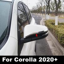 Skirta Toyota Corolla Cross SUV 2020 Priedai 2 vnt./stal. Automobilio stilius šoninis sparnas galinio vaizdo veidrodžio juostelės dangtelio apdaila apdaila gray