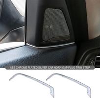 2 vnt. Automobilio priekinių durų garsiakalbio dangtelis, dekoratyvinė apdaila, automobilio aukštų dažnių garsiakalbio tarpelio užpildas, apdaila BMW 5 serijos F10 2011-2017 sidabras