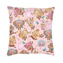 Luxury TONY Tony Chopper Cushion Cover 40x40cm Soft Japanese Cartoon Animation Throw Pillow Case for Sofa Car Square Pillowcase 30x30cm 12x12in