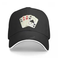 Kortų žaidėjas Pokerio kepuraitė beisbolo kepuraitė pavasario moterų žuvis sportas Czapka vasara juoda saulė gaubtas Vyriški hip-hop spausdinti One Size