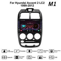 Android Car Radio Multimedia Video Player Navigation GPS, skirtas Hyundai Accent 2 LC2 1999-2012 Su mygtuko rankenėle Stereo 1+16GB 1+16GB