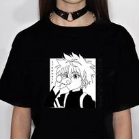 Hunter x Hunter Killua Populiariausi moteriški japonų komiksai anime Moteriški y2k drabužiai L
