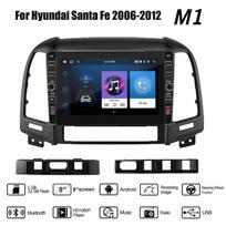 8 colių automobilio radijo daugialypės terpės grotuvas, skirtas Hyundai Santa Fe 2006-2012 su mygtuko rankenėle Android 2 Din stereo GPS galvos blokas 1+32GB 1+32GB