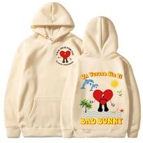 Hoodies Bad Bunny UN VERANO SIN TI Music Album Hip Hop Print Sweatshirts Unisex Women Fashion Neutral Sweatshirt Oversized Hoodie 2XL
