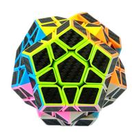 Anglies pluošto lipdukas Megaminx Magic Cube Dėlionė 3x3 Megaminx Greičio kubas Dėlionė Dovana Švietimo žaislas Vaikams