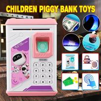 Elektroninis Piggy Bank slaptažodžio pinigų monetų automatinis seifas, skirtas vaikams, vaikams mėlyna