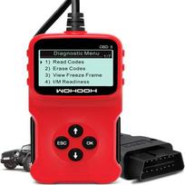 OBD2 skaitytuvas „Live Data Professional“ mechaninis diagnostikos kodų skaitytuvo įrankis, skirtas patikrinti variklio šviesos akumuliatoriaus įtampą raudona