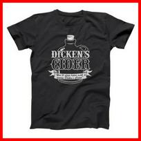 Dickens Cider Juokingas Humoras Obuolys Vulgarus vakarėlis Juodi Marškinėliai XXXXL gray
