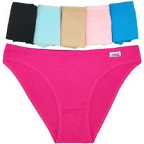 Moterų kelnaitės Kasdienio stiliaus Medvilninės Moteriški apatiniai Šortukai Lingerie Kelnaitės Moterims Panelėms Minkštos 6 vnt./rinkinys M