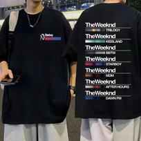 Dainininkė The Weeknd marškinėliai Starboy After Hours Dawn Fm House of Balloons Muzikos albumas Marškinėliai Unisex Moterims Roko Hip Hopo negabaritinės viršutinės kelnės L