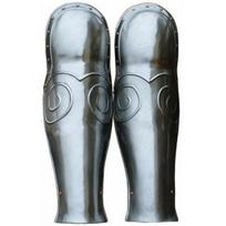 Viduramžių Leg Greaves 18 Gauge Steel Battel Ready Graves Cosplay SCA Costume Graves Geriausia dovana Helovino proga gray