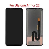 LCD ekranas, skirtas „Ulefone Armor 22“ LCD ekranui jutiklinio ekrano skaitmenintuvo viso mazgo pakaitinei daliai juoda
