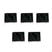 5Pc HF 12 Power Relay keturių kontaktų PCB tipo juodas automobilis