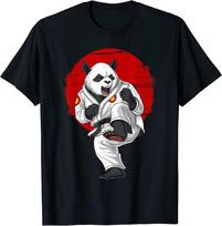 Panda Bear Karate Kickboxing Kung Fu Taekwondo Martial Arts Unisex T-Shirt S