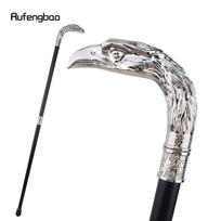Baltojo erelio ilgos galvos totemo reljefas vaikščiojimo lazda Madinga lazda Gentleman Crosier Knob vaikščiojimo lazda 93 cm