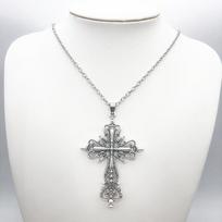 Gothic Dark Style Kryžiaus kaklo pakabukas Rock Punk Goth mados karoliai moterims Vyrams Papuošalų dizainas Mistinės dovanos 1