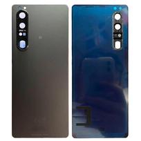 Stiklas, skirtas Sony Xperia 1 III akumuliatoriaus dangtelio korpuso durelių galinis dangtelis su fotoaparato rėmo keitimu + klijavimas violetinė