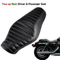 Motociklo sėdynė vairuotojo ir keleivio sėdynė 2 aukštyn, skirta XL883N XL1200 One-piece cushion stripes