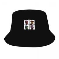 Pavasariniai galvos apdangalai Muzikos grupė Gorillaz Demon Days Kibiro tipo skrybėlės Madingos Unisex Apsauginės nuo saulės skrybėlės Bob skrybėlės Žvejybos Žvejo kepurės Atostogos One Size