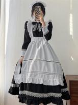 Cosplay Seksualūs kavos tarnaitės vaidmenų žaidimai Unifikuoti Kawaii drabužiai Lolitai Mergaitei Didelio dydžio Cosplay Kambarių apranga Anime kostiumai S