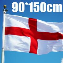 Nauja 3*5 pėdų Anglijos vėliava St George Cross Flags English Eyelets futbolo regbio diena