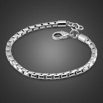 925 svaras sterlinginio sidabro dėžutės grandinėlės apyrankės berniukams ir vyrams Madinga 5 mm 20 cm gyvatės grandinėlės punk stiliaus apyrankė gray
