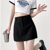 Suit Mini Skirts Women Summer Sexy Slim High Street Y2k Clothes High Waist Office Ladies All-match A-line Korean Style XL juoda